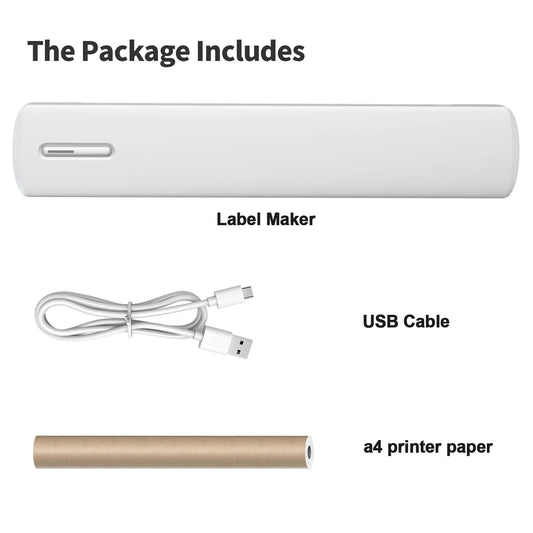Inkless Portable A4 Travel Thermal Printer – HD-C80, 300 DPI, Wireless, High-Definition Prints