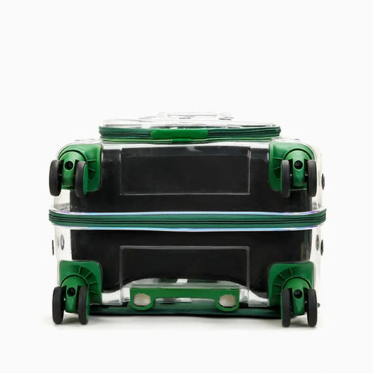 Pet Trolley Case with Clear Ventilation Holes – Silent Wheels, Portable Travel Backpack Carrier for Cats & Dogs