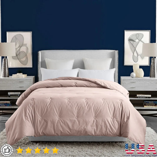 King-Size Down-Alternative Comforter – Hypoallergenic Microfiber All-Season Comforter (Machine Washable, OEKO-TEX Certified)