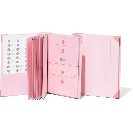 Multifunctional Binder Organizer Folders – File Storage with Label Pockets for School & Office 📁✨