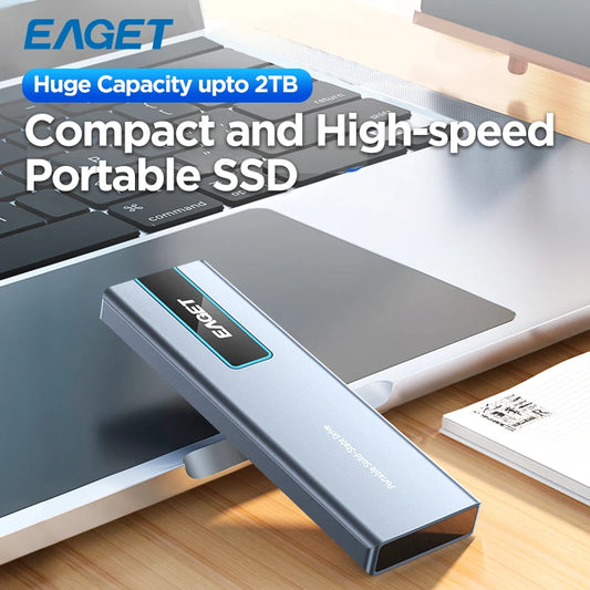 Eaget M1 Portable External SSD – High-Speed NVMe Solid State Drive 256GB/512GB/1TB/2TB, 5Gbps for Laptop, Desktop, PS4 & PS5