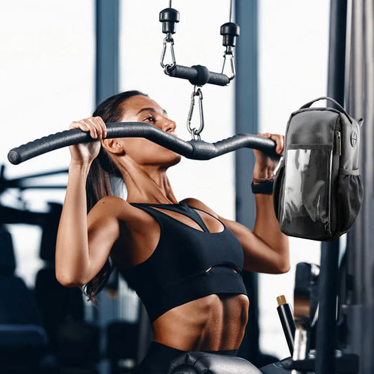 Magnetic gym sling crossbody bag – lightweight sports organizer with water bottle holder for men & women gym accessories