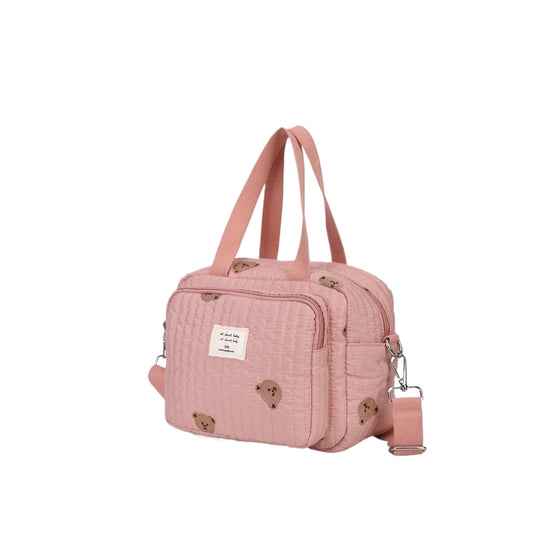 Cute Baby Diaper Bag & Mommy Organizer – Fashionable Maternity Nappy Bag with Changing Pouch | Baby Essentials Travel Bag