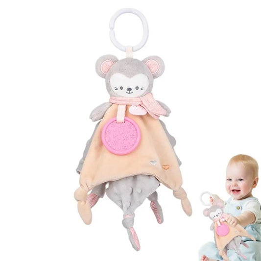 Loveys for Babies Boy – Plush Security Blanket with Teether, Soft Stuffed Animal Snuggle Toy for Comfort & Chewing Relief