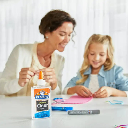 2-Pack Elmer’s Liquid School Glue – Clear, Washable & Great for Slime DIY 🧪⭐