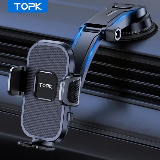 1- Product Title: Universal 360° Rotatable Car Phone Holder – Dashboard Mount for iPhone & Android