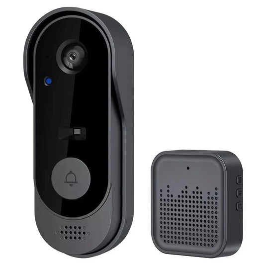 1080P Wireless WiFi Video Doorbell – Tuya Smart Home Camera with PIR Motion Detection & Two-Way Intercom 📹🔔