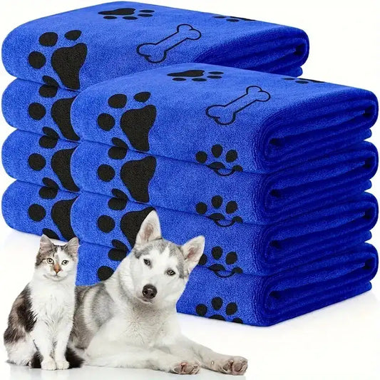 Quick-Dry Microfiber Dog Bath Towel – Soft, Super Absorbent Pet Grooming Towel Set (2 pcs) 🐾
