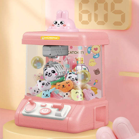 Automatic Arcade Claw Machine Toy – USB Charging Kids Catch Game with Music, Lights & Strong Grip, Birthday Gift for Boys & Girls