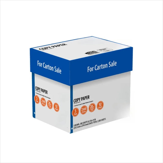 Premium 92-Brightness Multipurpose Copy & Print Paper – Letter Size (8.5″×11″) – Smooth White Sheets