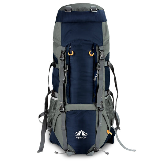 Night Cat 90L Internal Frame Hiking Backpack – Waterproof, Lightweight, Breathable Outdoor Pack for Camping & Trekking