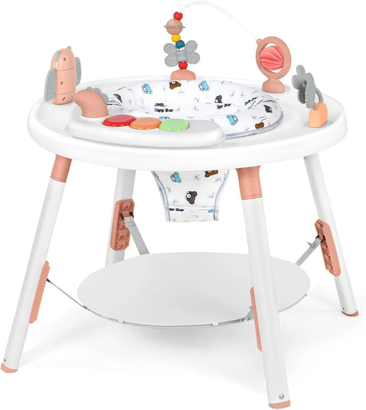 3-in-1 Baby Activity Center – Detachable Toys, 360° Rotating Seat & Developmental Entertainment Station for Toddlers