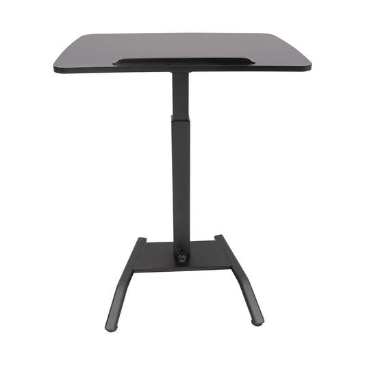 🖥️ Movable Stand-Up Computer Workstation – 25"x17" Desktop with Lockable Wheels & 246 lbs Capacity