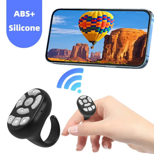 Wireless Bluetooth Remote Control – Selfie & Video Shutter, E-Book Page Turner, Multifunction Controller for iOS & Android