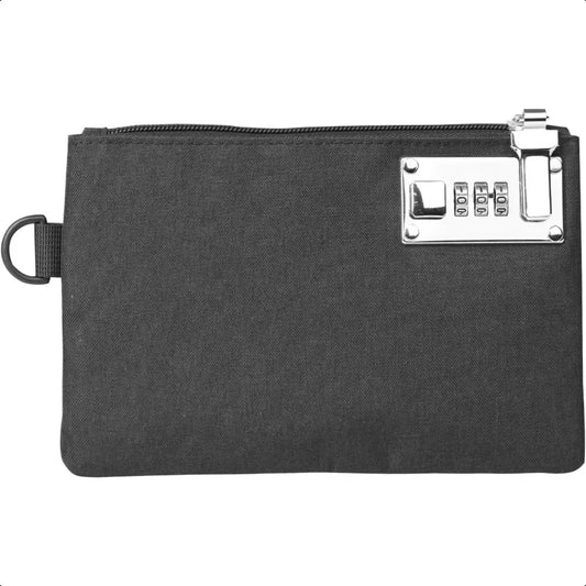 Lockable Nylon Money Bag – 5×8 inch Durable Security Bank Pouch for Cash, Coins, Jewelry, Passports & Cards