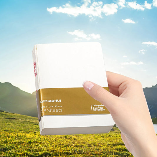 Mini Portable Watercolor Palette Set – Wooden Grid Paint Box with Multi-Colors for Artists, Students & Beginners