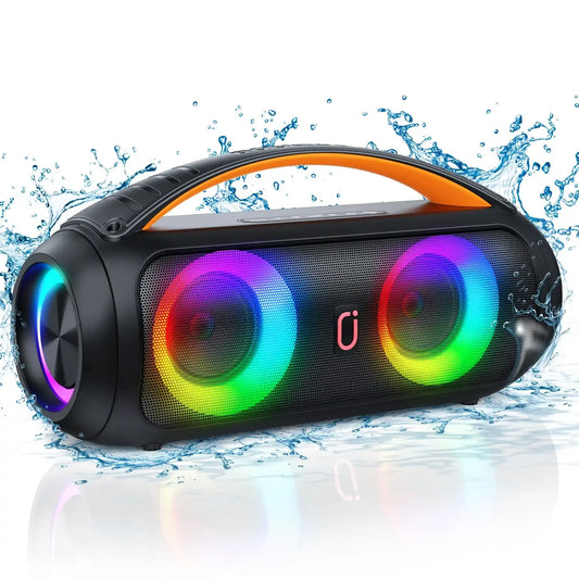 FanFun Wireless Bluetooth Outdoor Speaker – Waterproof Party Speaker with LED DJ Lights & Remote 🎉🔊