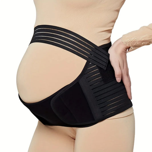 Women’s Maternity Belly Support Belt – Solid Adjustable Band for Pregnancy Relief & Postpartum Waist Control Recovery