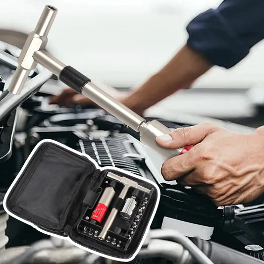 24-Piece Home & Professional Tool Kit – Integrated Torque Drive & Precision Wrench for Repairs 🛠️🔧