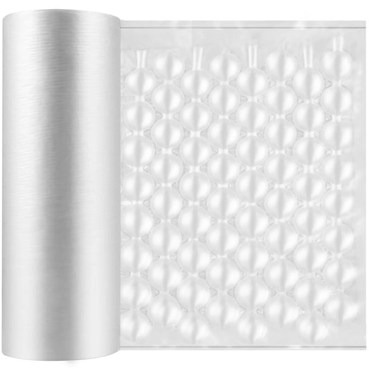 SucceBuy 984ft Air Cushion Film Roll – Shockproof Bubble Packaging Wrap for Air Cushion Machines, PE Cushioning Bags