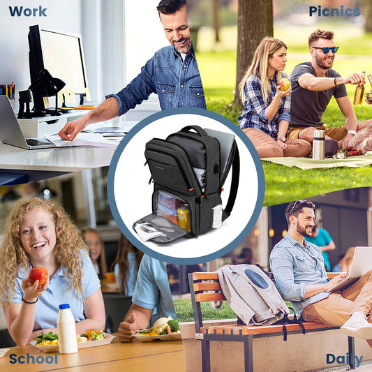 Large Insulated Lunch Backpack – Waterproof Picnic & Travel Cooler Bag with Large Capacity 🧳