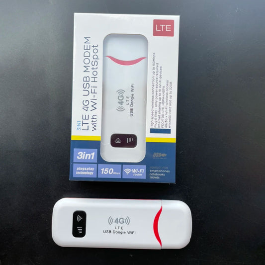 4G LTE Portable WiFi USB Router – 150Mbps Wireless Internet Hotspot with SIM Card Slot for Home, Office & Travel