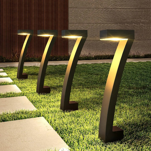 6-Pack Bright Solar Outdoor Pathway Lights – 12H Solar Garden Landscape Lights with Auto On/Off for Yard & Walkway