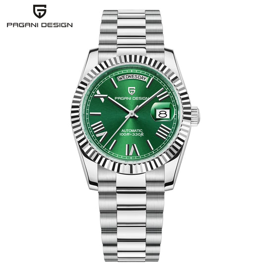 “Pagani Design DD36 Gold Black Automatic Mechanical Watch for Men – 2025 Luxury Sapphire Glass Wristwatch”