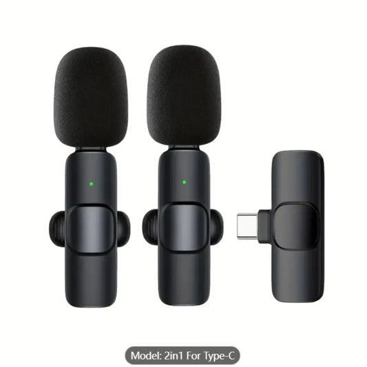 Wireless Omnidirectional Lavalier Microphone – Clip-On Condenser Mic for Laptops & Smartphones