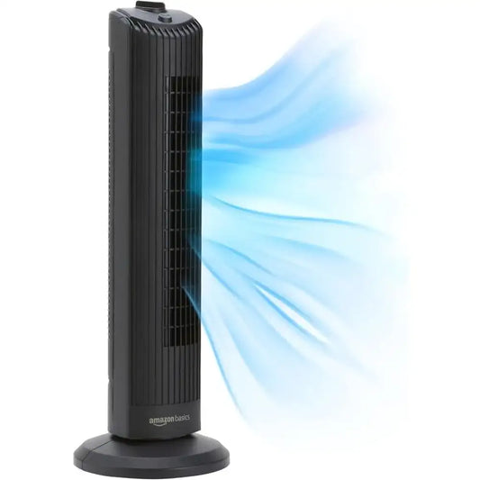 28'' Oscillating Tower Fan - Quiet, 3 Speed Cooling for Home & Office