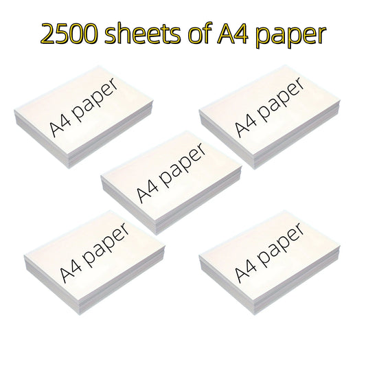 2500 Sheets A4 Printer Paper – 4-Pack Office Printing Paper (500 Sheets Each) for Documents, Images, Menus & Invitations