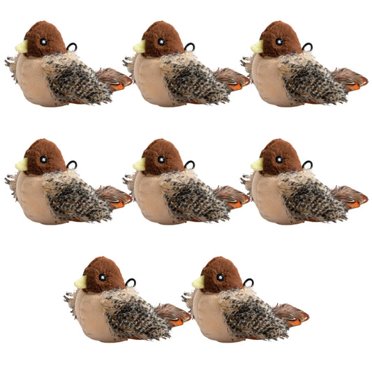 Interactive Flapping Bird Cat Toy – Plush Chirping Bird with Wings, Motion-Sensitive Fun for Indoor Cats