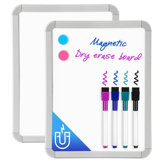 2-Pack 8.5×11 Portable Whiteboards – Reusable Dry Erase Boards for Home, Office & Classroom 🧲🖊️