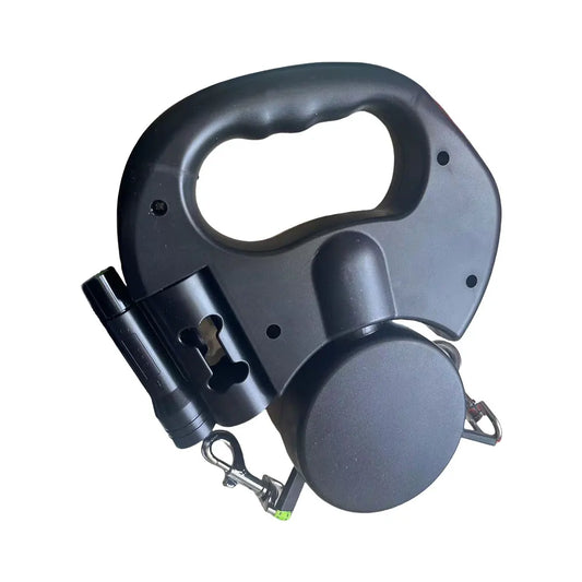 Double-Headed Retractable Dog Leash with LED Light – 360° Swivel Dual Pet Walking Leash for 2 Dogs