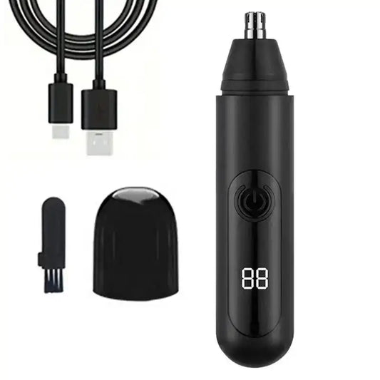Electric Nose Hair Trimmer – USB Rechargeable Nose, Ear & Eyebrow Clipper with Precision Blades for Men’s Grooming