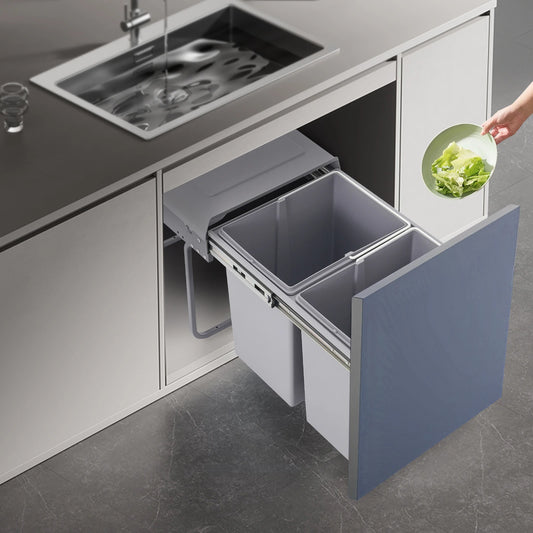 40 L Pull-Out Kitchen Waste Bin – Under-Cabinet Slide Recycling Trash Can System