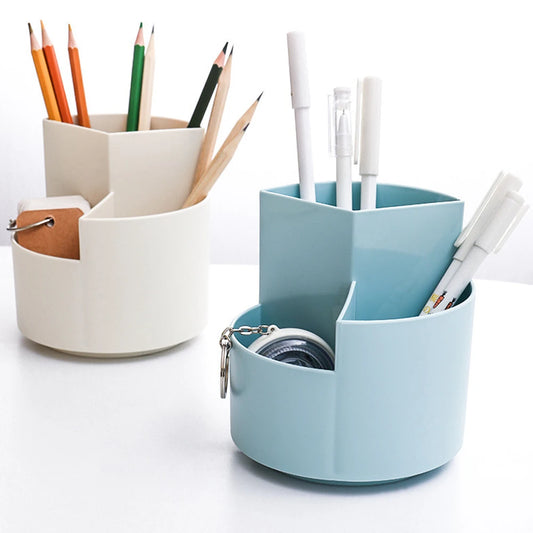 360° Rotatable Desk Pen Holder – Multi-Function Desktop Storage Organizer 🌀✏️