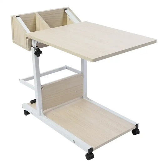Adjustable Rolling Laptop Desk with Drawer – Portable Bed & Sofa Table for Snack, Books & Work 🖥️🛋️