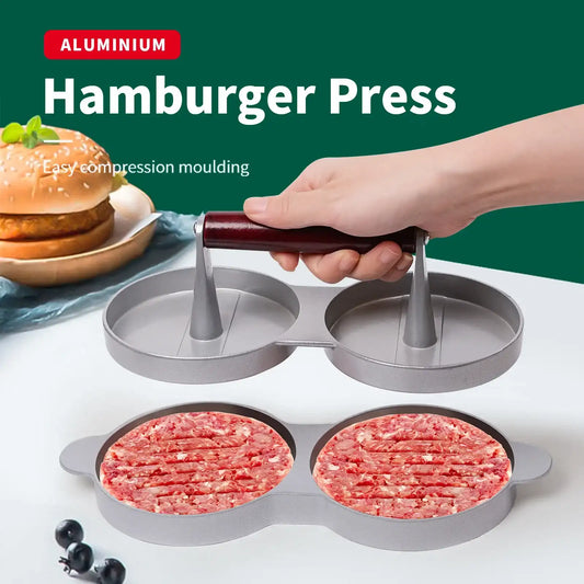 304 Stainless Steel Burger Press & Patty Maker – Perfect for Thin Burgers & DIY Patties