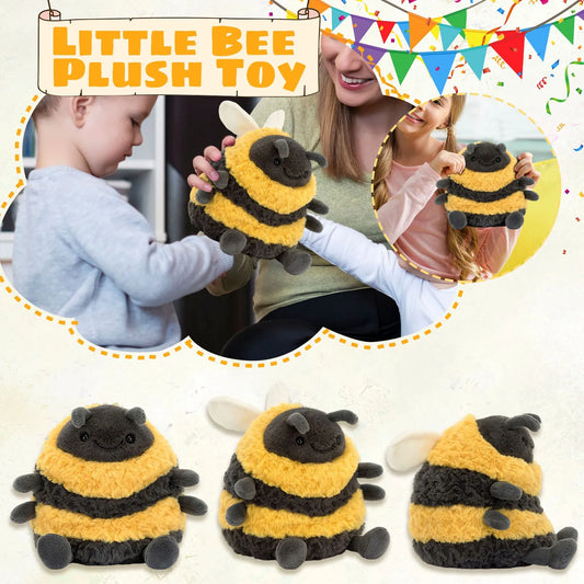 Cute Sha Bee Plush Toy – Super Soft Stuffed Honey Jar Bee Plush Doll, Pendant Plushie Pillow for Kids’ Birthday Gifts & Decor