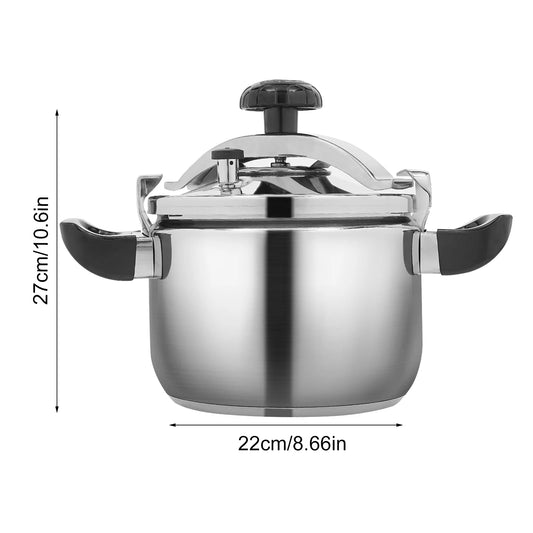 5–7L Stainless Steel Pressure Cooker – Multi-Use, Explosion-Proof Steamer & Canner for Home Cooking 🍲🛡️