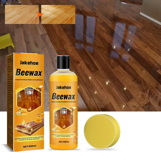 JakeHoe Wood Floor Cleaner & Protection Solvent – Deep Clean, Wax & Brighten for Hardwood Floors 🪵✨