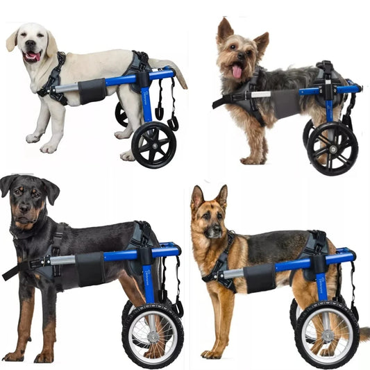 Dog Wheelchair for Back Legs – Adjustable Mobility Support with All-Terrain Tires & Durable Bearings for Large Dogs