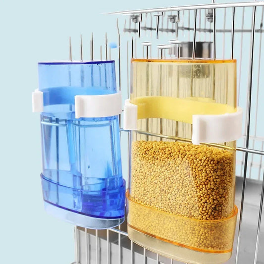 Automatic Bird Water Feeder Dispenser – Cage Food & Drinking Supply for Parrots, Canaries, Parakeets & Small Birds