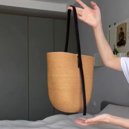 Woven Straw Bag for Women – Adjustable Strap Small Summer Tote Handbag for Beach, Travel & Shopping 🏖️👜