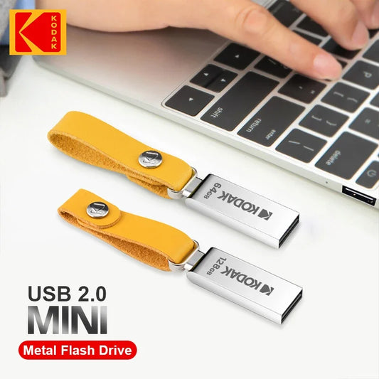 Kodak K122 Metal USB Flash Drive – Durable Pen Drive Memory Stick 32GB/64GB/128GB for Laptops, PCs & Data Backup