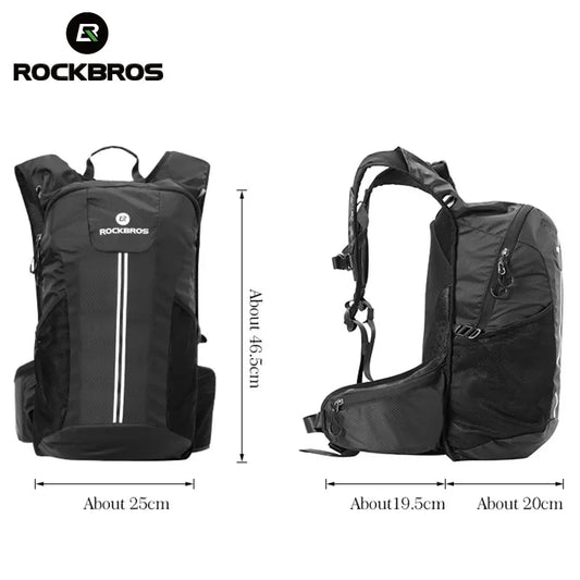 ROCKBROS Hiking & Cycling Backpack – Rainproof Sport Bag for Outdoor Travel with High Capacity & Breathable Design