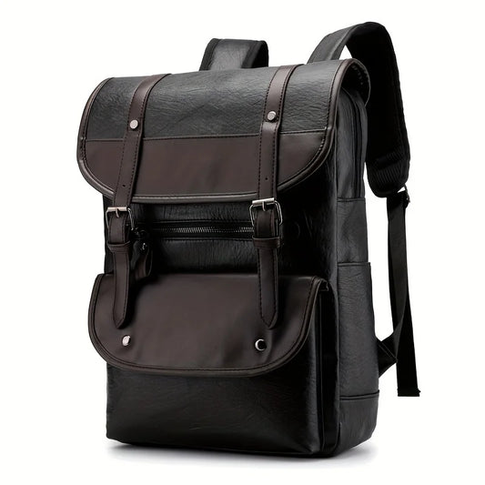 Extra Large Waterproof PU Casual Backpack – Multifunctional Outdoor & Travel Bag for Men