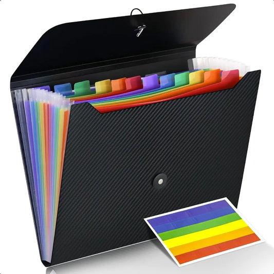 Accordion File Organizer – 13-Pocket Expanding Folder for A4 & Letter Size Documents 📁
