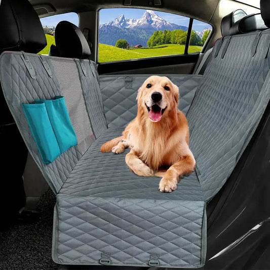 Petravel Dog Car Seat Cover – Waterproof Car Hammock, Rear Back Seat Protector & Safety Carrier Mat for Dogs and Pets